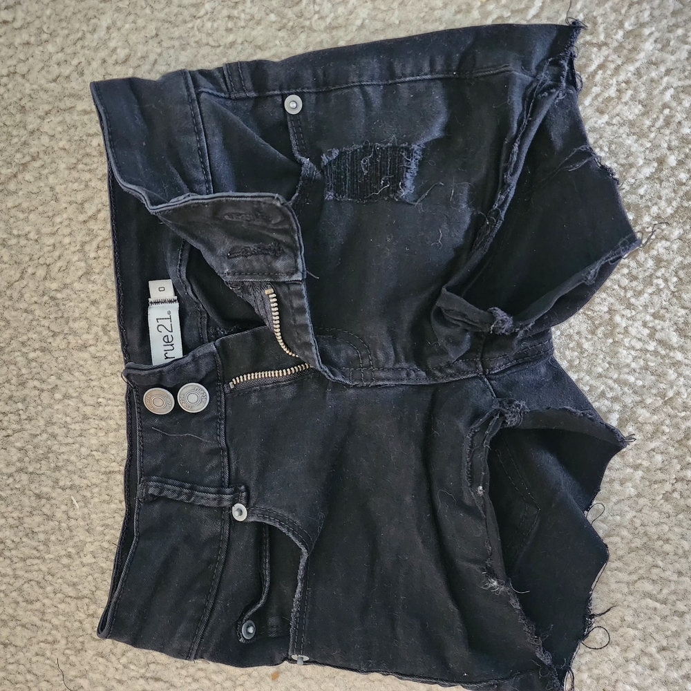 Rue21 Black Jean Shorts for Women